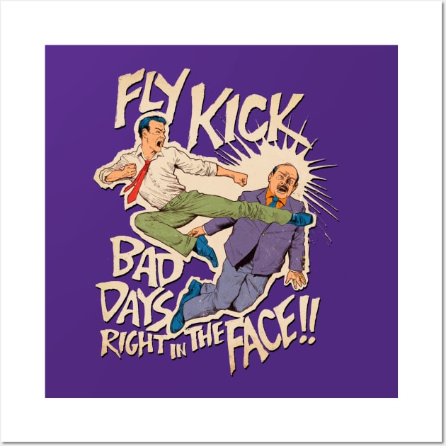 Fly Kick Wall Art by Moutchy